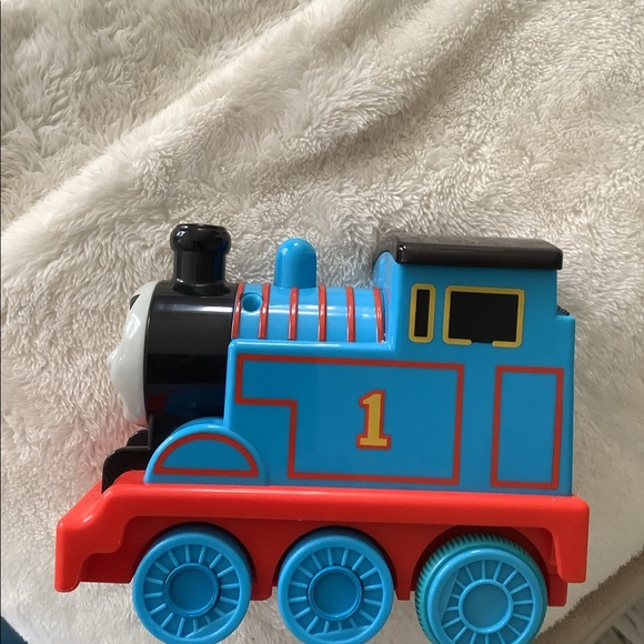 Thomas the tank push toy in good condition blue red and black train - Picture 7 of 9